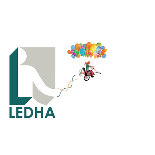 Questo è il nuovo logo di Ledha, Lega per i diritti delle persone con disabilità